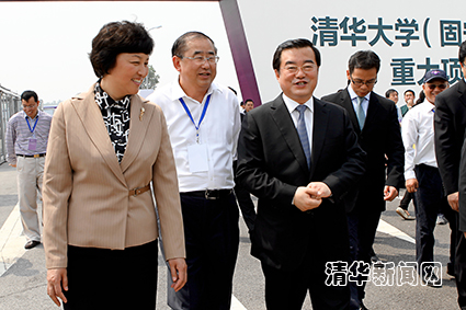 陈旭,张庆伟考察清华大学(固安)中试基地.